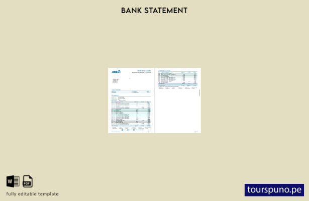 listo para imprimir versión en Word del extracto bancario ANZ de Nueva Zelanda, 